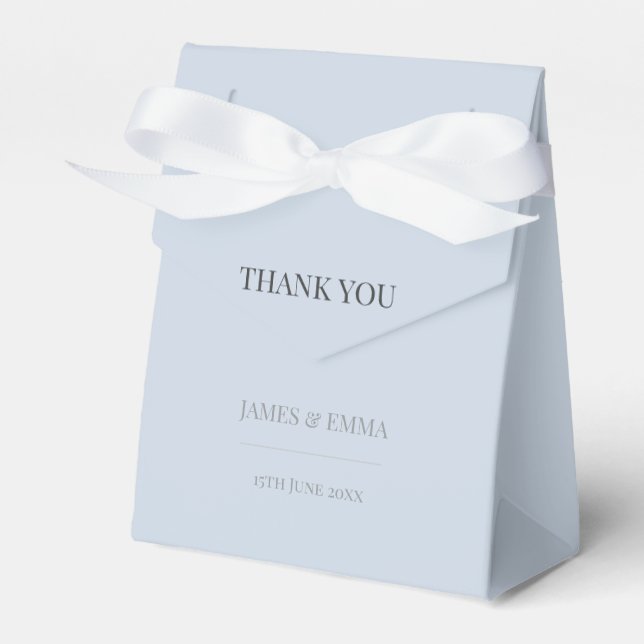 Caja Para Regalos Minimalistic Elegant Typography Dusky Blue (Front Side)