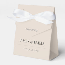 Caja Para Regalos Minimalistic Elegant Typography Soft Latte
