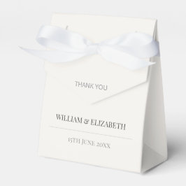 Caja Para Regalos Minimalistic Elegant Typography Warm Ivory