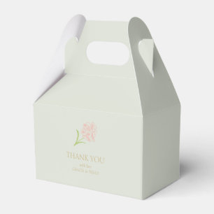 Caja Para Regalos Mint Green Floral Gracias Boda Favor Box