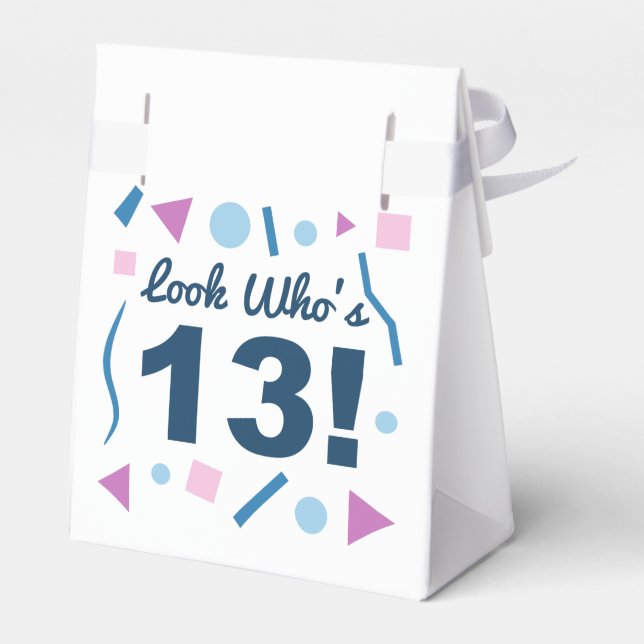 Caja Para Regalos Mira quién tiene 13 (Reverso)