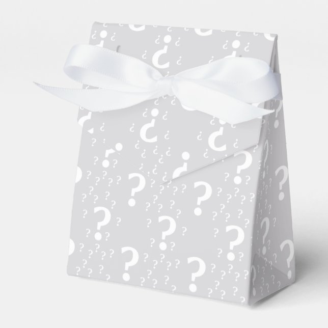 Caja Para Regalos Misterio marca de interrogación acertijo de rompec (Front Side)