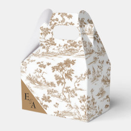 Caja Para Regalos Mocha Mousse / Tejido De Cobre