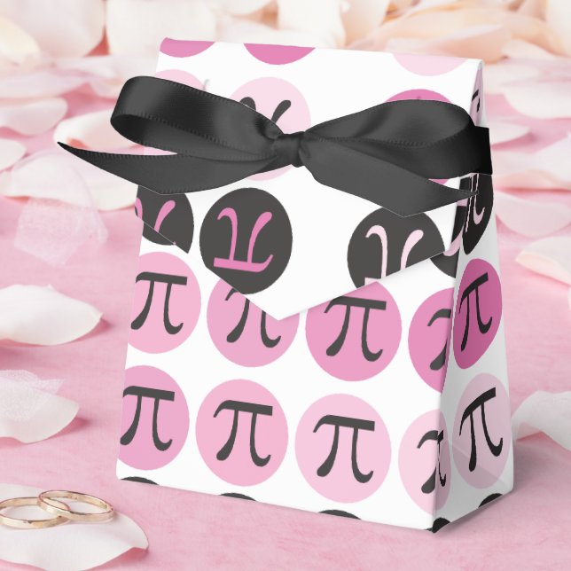 Caja Para Regalos Mod Pi - Pi Rosa (Boda)