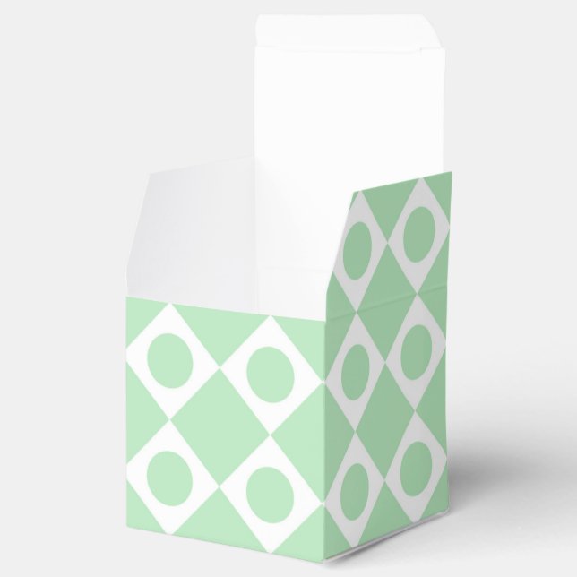 Caja Para Regalos Mod Retro 60's Mint (Abierto)