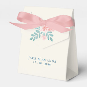 Caja Para Regalos Moda acuarela Pink Floral Wedding Favor Box