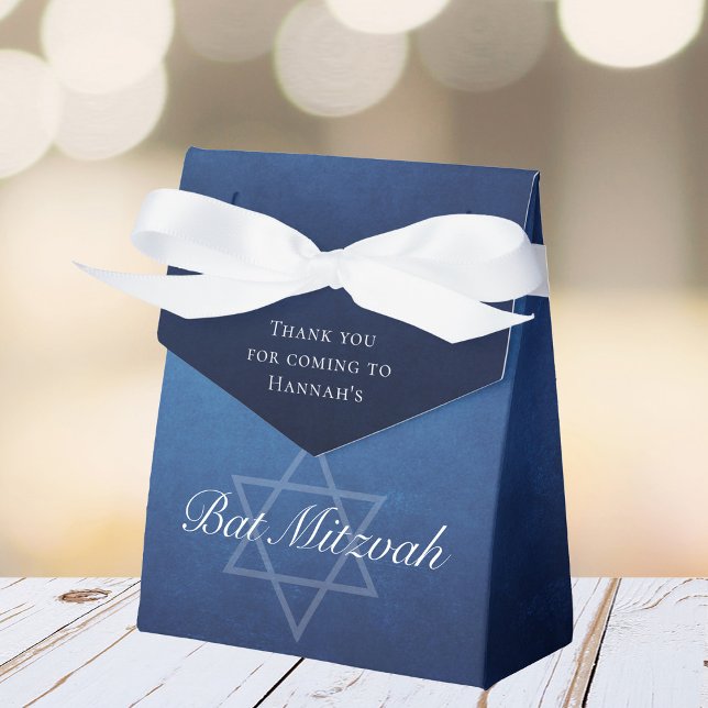 Caja Para Regalos Moda Bat Mitzvah Estrella de David Personalizado F (Subido por el creador)