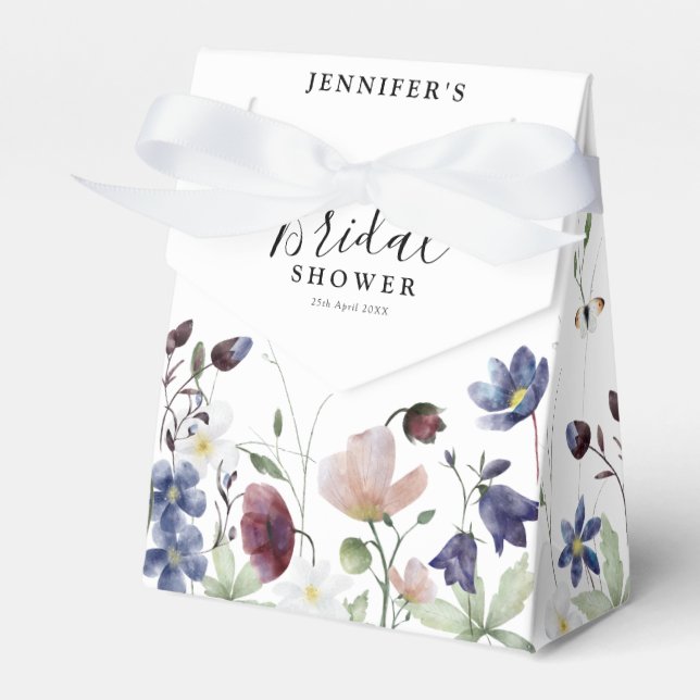 Caja Para Regalos Moda Boho Wildflowers Boda Bridal Shower (Front Side)