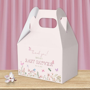 Caja Para Regalos Moda Chica de Flores Silvestres Baby Shower Gracia