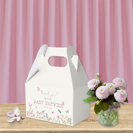 Caja Para Regalos Moda Chica de Flores Silvestres Baby Shower Gracia