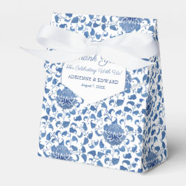 Caja Para Regalos Moda Chinoiserie Azul Y Blanco Ducha De Boda