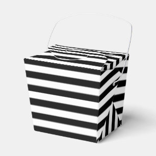 Caja Para Regalos Moda de estilo elegante Trazado negro y blanco