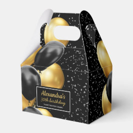 Caja Para Regalos Moda de globo de oro negro Gracias cumpleaños