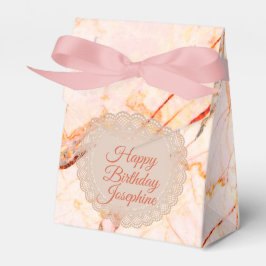 Caja Para Regalos Moda de mármol rosa personalizada