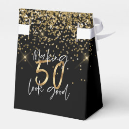 Caja Para Regalos Moda de purpurina de oro de tipografía moderna 50 
