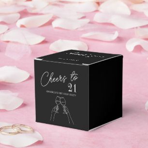 Caja Para Regalos Moda de vítores modernos al fiesta de 21 años