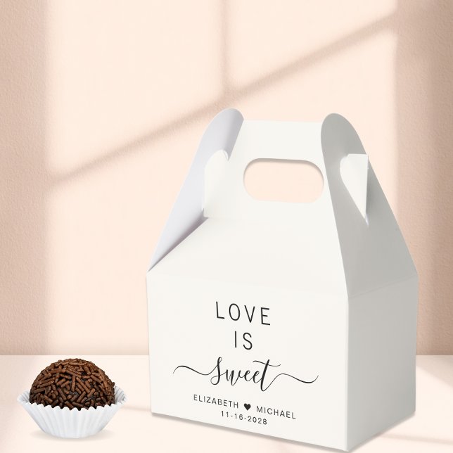 Caja Para Regalos Moda El Amor Es Boda De Crema Dulce (Subido por el creador)