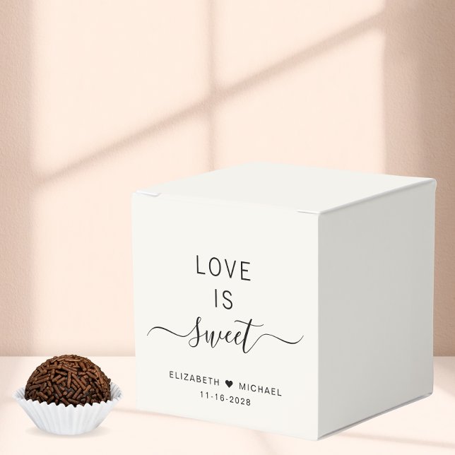 Caja Para Regalos Moda El Amor Es Boda De Crema Dulce (Subido por el creador)