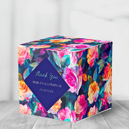 Caja Para Regalos Moda elegante boda de flores coloridas