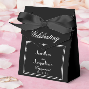 Caja Para Regalos Moda Elegante de Guión de Parte de Participación