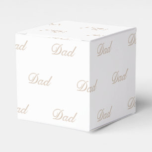 Caja Para Regalos Moda elegante del guión personalizado blanco y bei