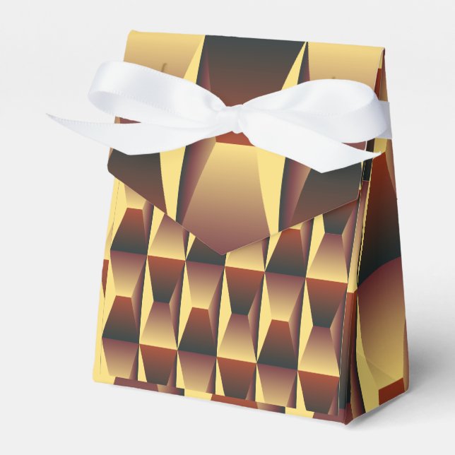 Caja Para Regalos Moda elegante del patrón- Geométrica moderna elega (Front Side)