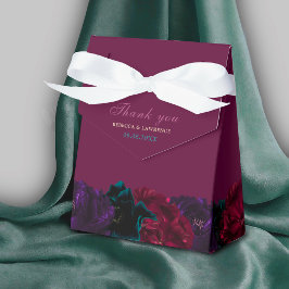 Caja Para Regalos Moda elegantes tonos de joyas flores boda burdeos