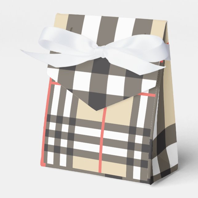 Caja Para Regalos Moda geométrica escocesa de diseño (Front Side)