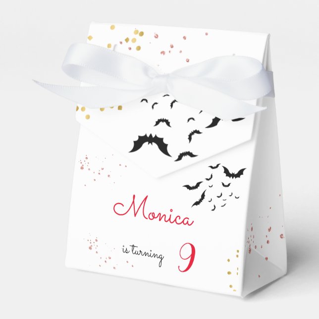 Caja Para Regalos Moda glam gótico chica temible fiesta de cumpleaño (Front Side)