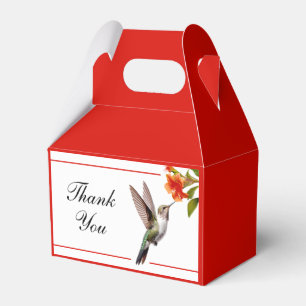 Caja Para Regalos Moda Hummingbird y Naranja Boda de flores