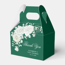 Caja Para Regalos Moda Pastel verde Raza Blanca Aniversario