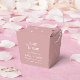 Caja Para Regalos Moda Polvorienta rosada la noche antes de la cena