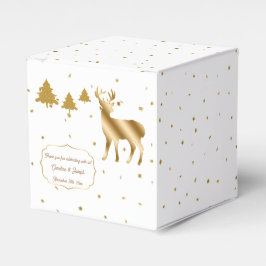 Caja Para Regalos Moda Purpurina de oro Deer Buck y Purpurinas Pine 