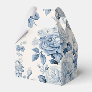Caja Para Regalos Moda romántica Rosas anticuados y azules