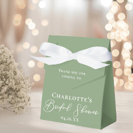 Caja Para Regalos Moda Sage Green Bridal Shower White Personalizada