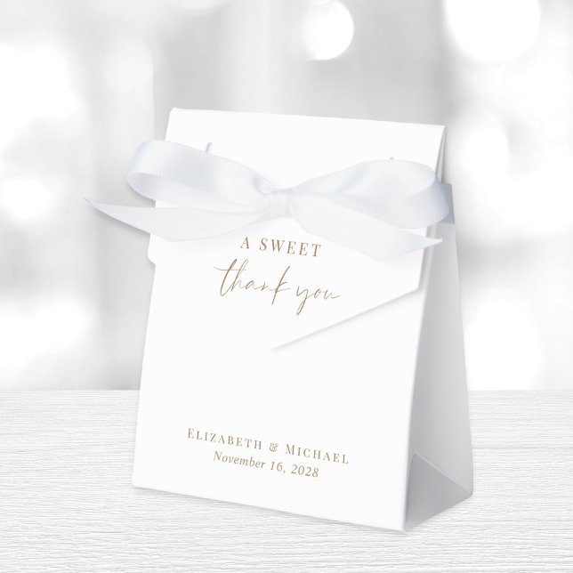 Caja Para Regalos Moda Un Dulce Gracias Boda De Oro Blanco (Subido por el creador)