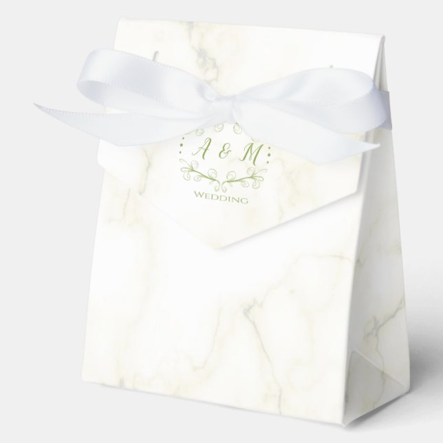 Caja Para Regalos Moda verde boda (Anverso)