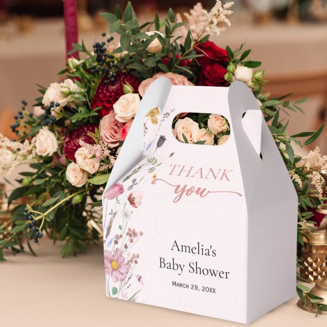 Caja Para Regalos Moda Wildflower Baby Shower (Subido por el creador)