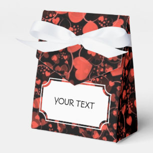 Caja Para Regalos Modelo - corazones para el negro rojo del amor +