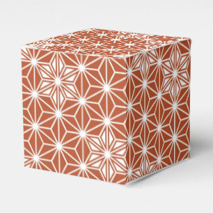 Caja Para Regalos Modelo de Asanoha del japonés - terracota