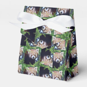 Caja Para Regalos Modelo de la panda roja
