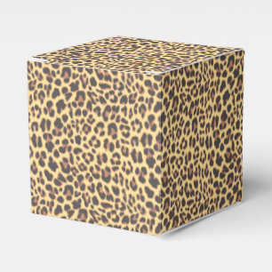 Caja Para Regalos Modelo de la piel animal del estampado leopardo
