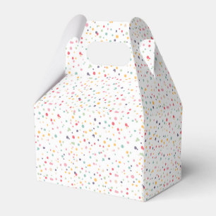 Caja Para Regalos Modelo de puntos colorido lindo del confeti