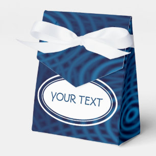 Caja Para Regalos Modelo - el agua ondula azul marino + su texto