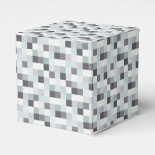Caja Para Regalos Modelo gris de los pixeles