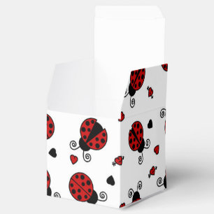 Caja Para Regalos Modelo lindo de la mariquita y de los corazones