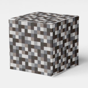 Caja Para Regalos Modelo negro de los pixeles