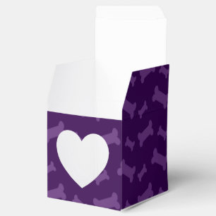 Caja Para Regalos Modelo púrpura lindo de los huesos de perro