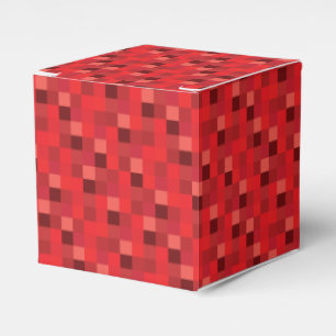 Caja Para Regalos Modelo rojo de los pixeles