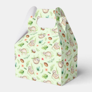 Caja Para Regalos Modelo tropical de la pereza del coco